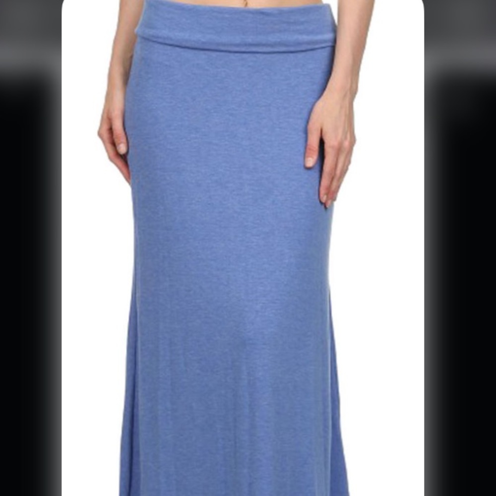 Blue maxi skirt